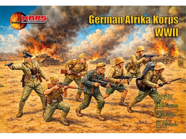1/72 WW.II ドイツ・アフリカ軍団 (40体/8ポーズ)