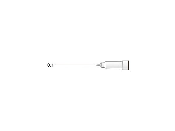 FOR DRAWING ブラック 単品 0.1mm