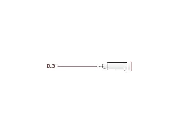 FOR DRAWING ダークブラウン 単品 0.3mm