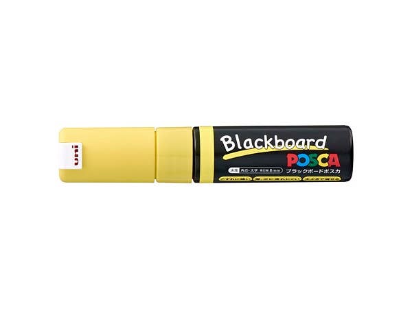 ブラックボードポスカ 太字角芯 黄