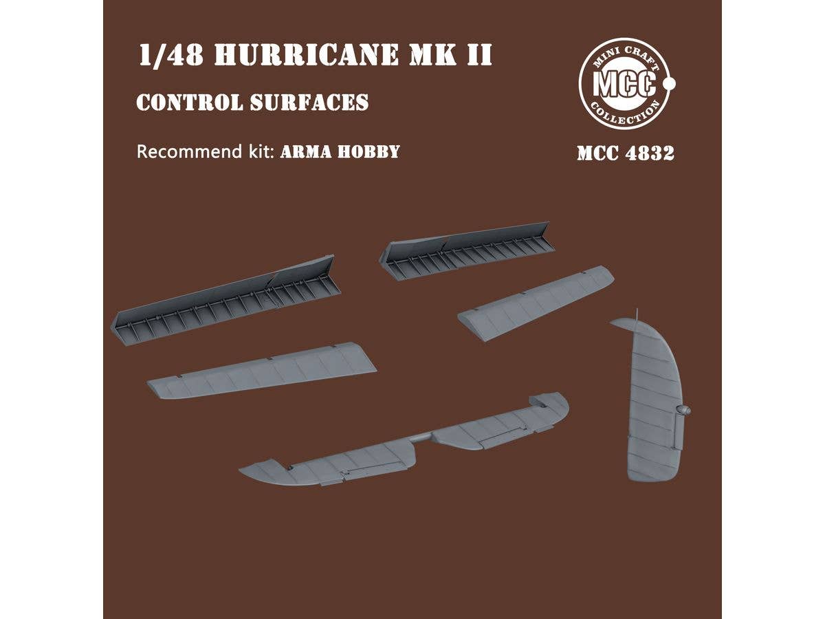1/48 ハリケーン Mk.II コントロールサーフェス (アルマホビー用)