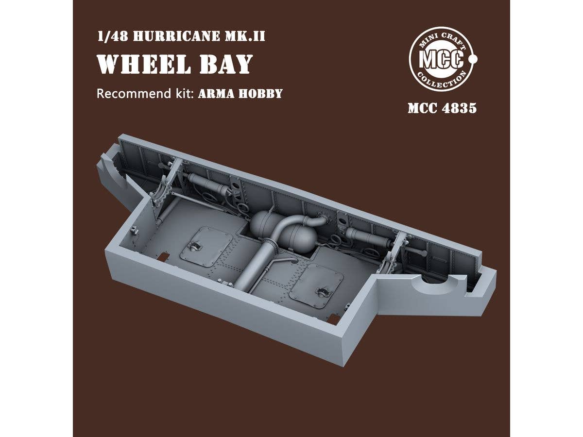1/48 ハリケーン Mk.II ホイールベイ (アルマホビー用)