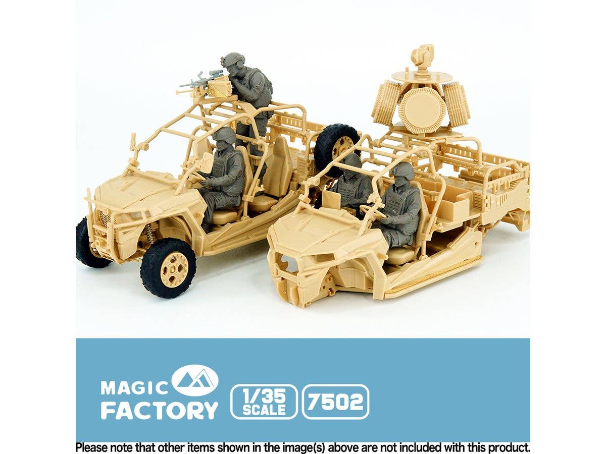 1/35 USMC MRZR D4 クルーフィギュア (4体セット、レジン製)