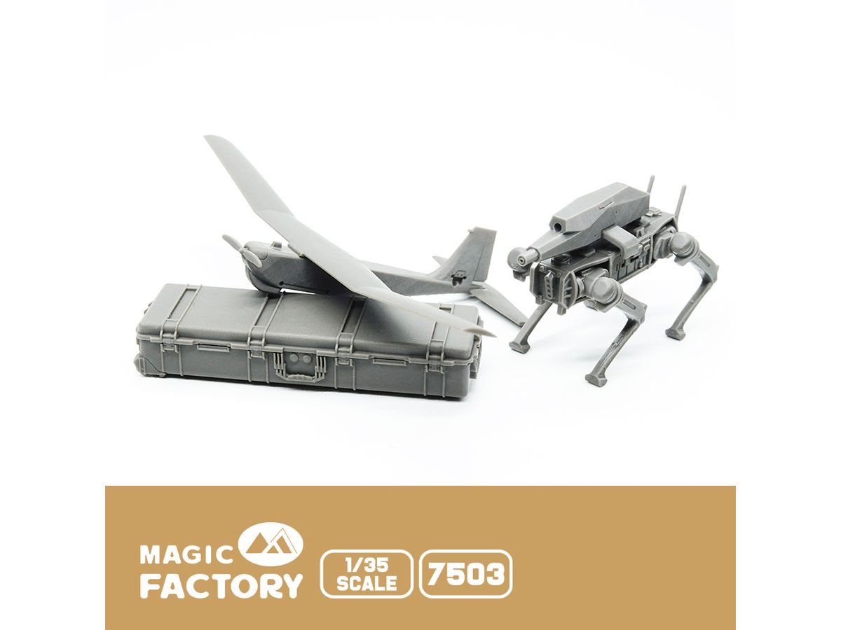 1/35 武装ロボット犬 & RQ-20 UAVセット