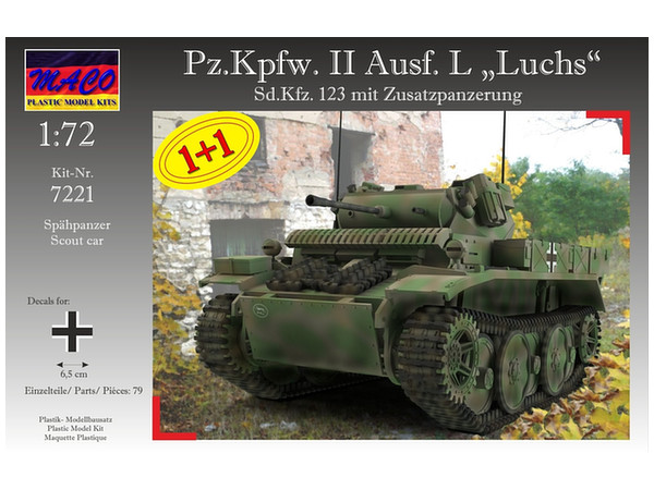1/72 独 Pz.Kpfw.II Ausf. II ルクス偵察戦車・増加装甲 2台セット