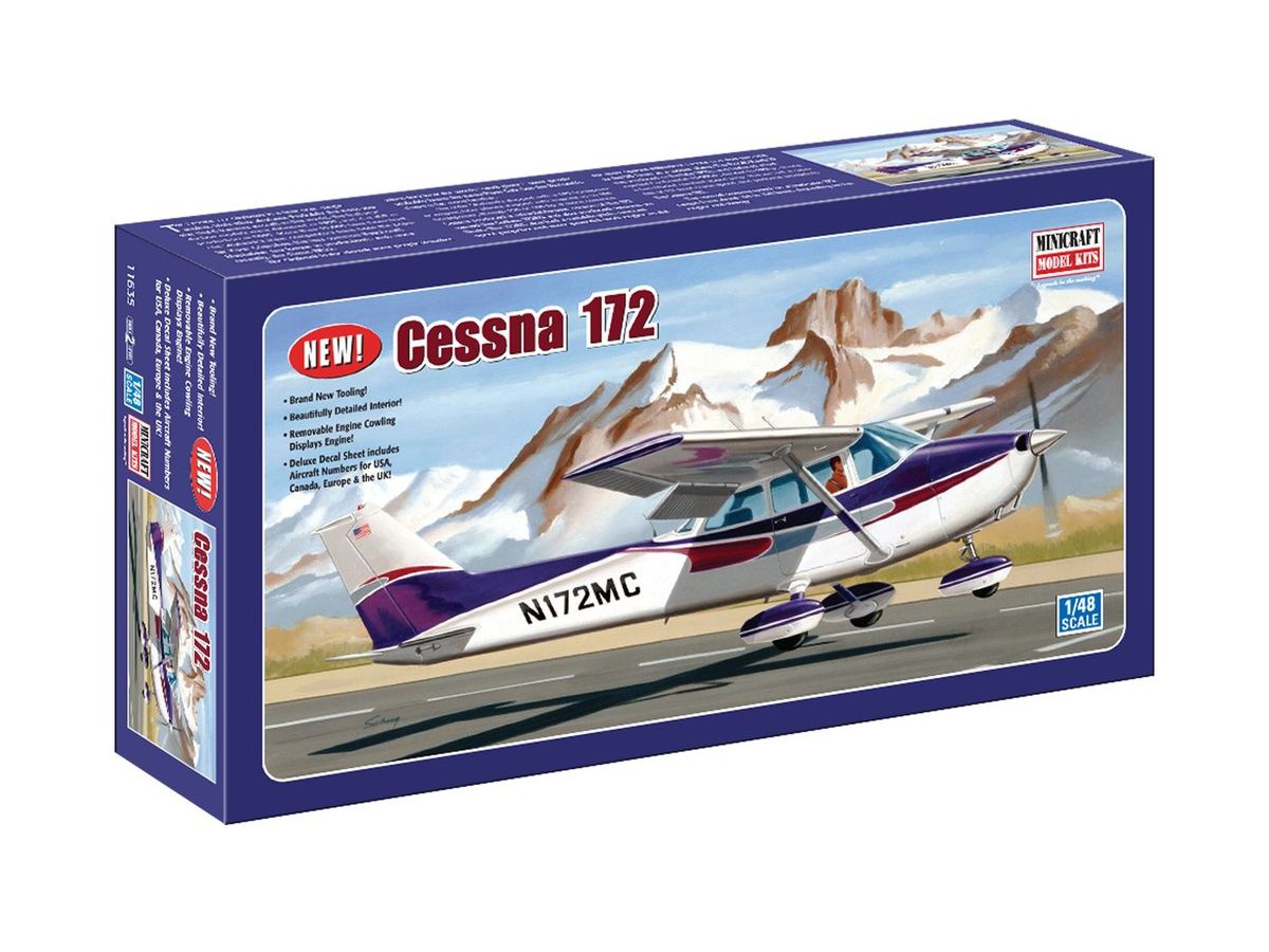 1/48 セスナ172 車輪タイプ