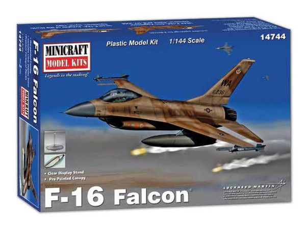 1/144 アメリカ空軍 F-16A ファイティングファルコン (フレーム塗装済キャノピー付属)