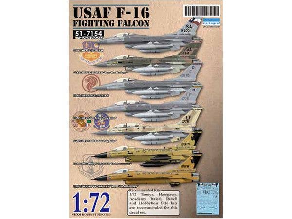 1/72 [51-7154] アメリカ空軍 F-16A/C/D ファイティングファルコン 149FW/425FS/310FS/174FS