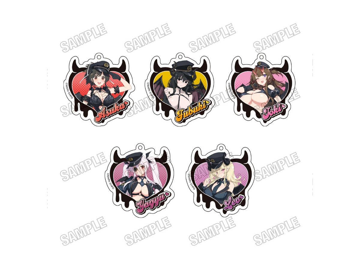閃乱カグラ: 描き下ろしアクリルキーホルダーコレクション デビルポリスver.  1Box 5pcs