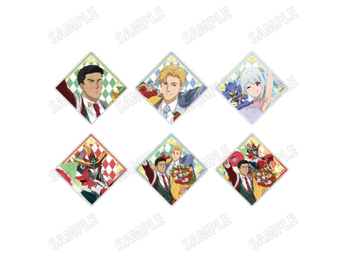 TVアニメ 勇気爆発バーンブレイバーン: 1Box 6pcs 描き下ろしアクリルキーホルダーコレクション お花ver.