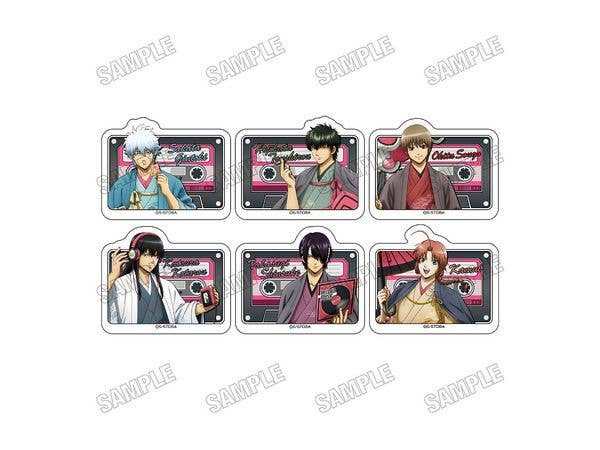 アニメ 銀魂: アクリルバッジコレクション [MUSICver.] 1Box 6pcs