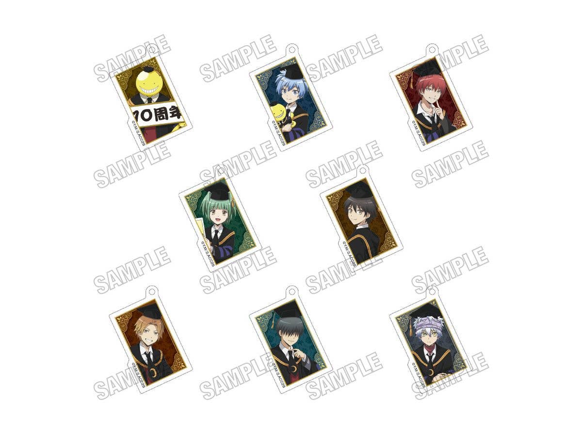 アニメ 暗殺教室: アクリルキーホルダーコレクション 10周年ver.  1Box 8pcs