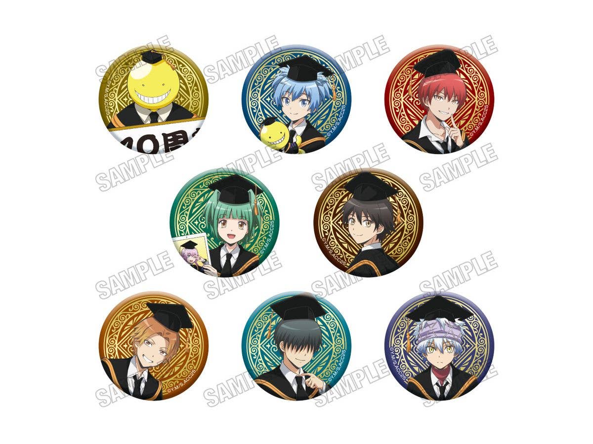 アニメ 暗殺教室: 缶バッジコレクション 10周年ver.  1Box 8pcs