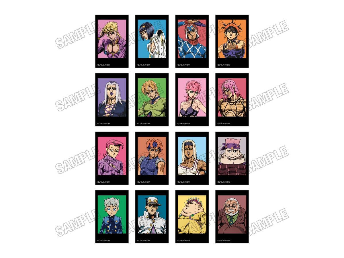 アニメ ジョジョの奇妙な冒険 黄金の風: ミニフォトカードコレクション [RE] vol.1 1Box 16pcs
