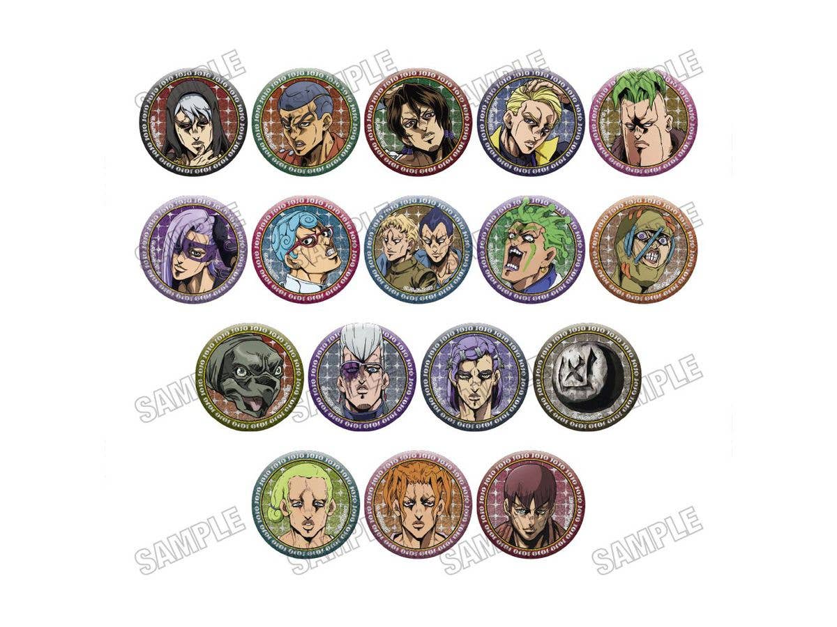 アニメ ジョジョの奇妙な冒険 黄金の風: 缶バッジコレクション [RE] vol.2 1Box 17pcs