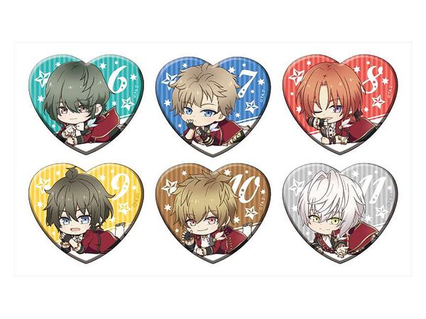 ツキウタ。 THE ANIMATION 2 ハート型ラメアクリルバッジ [Procellarum] 1Box 6pcs