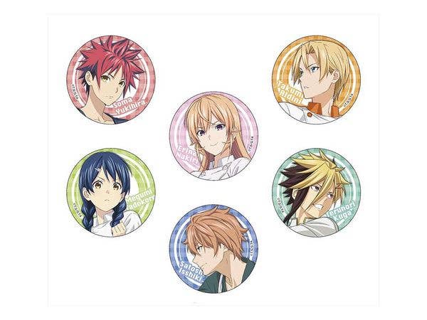 食戟のソーマ 神ノ皿 缶バッジコレクション 1Box 6pcs