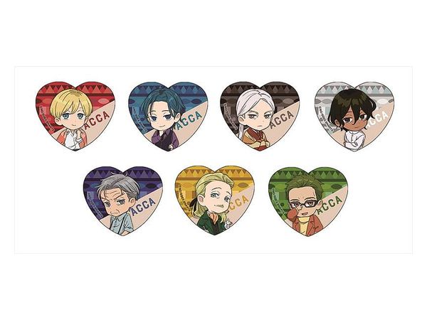 ACCA13区監察課 Regards ハート型ラメアクリルバッジ 1Box 7pcs