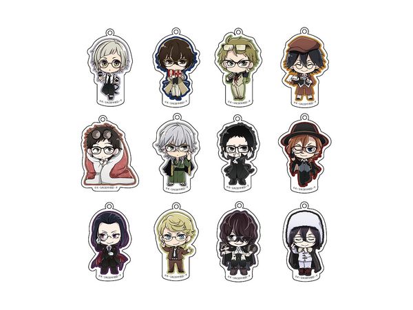文豪ストレイドッグス キャラめがねコレクションアクリルキーホルダー vol.1 1Box 12pcs
