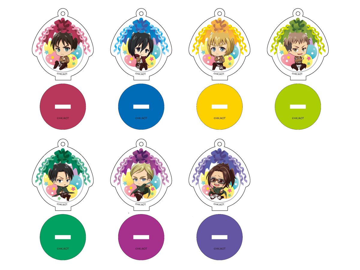 進撃の巨人 Season 3 ぷちばるーんアクリルキーホルダーコレクション 1Box 7pcs