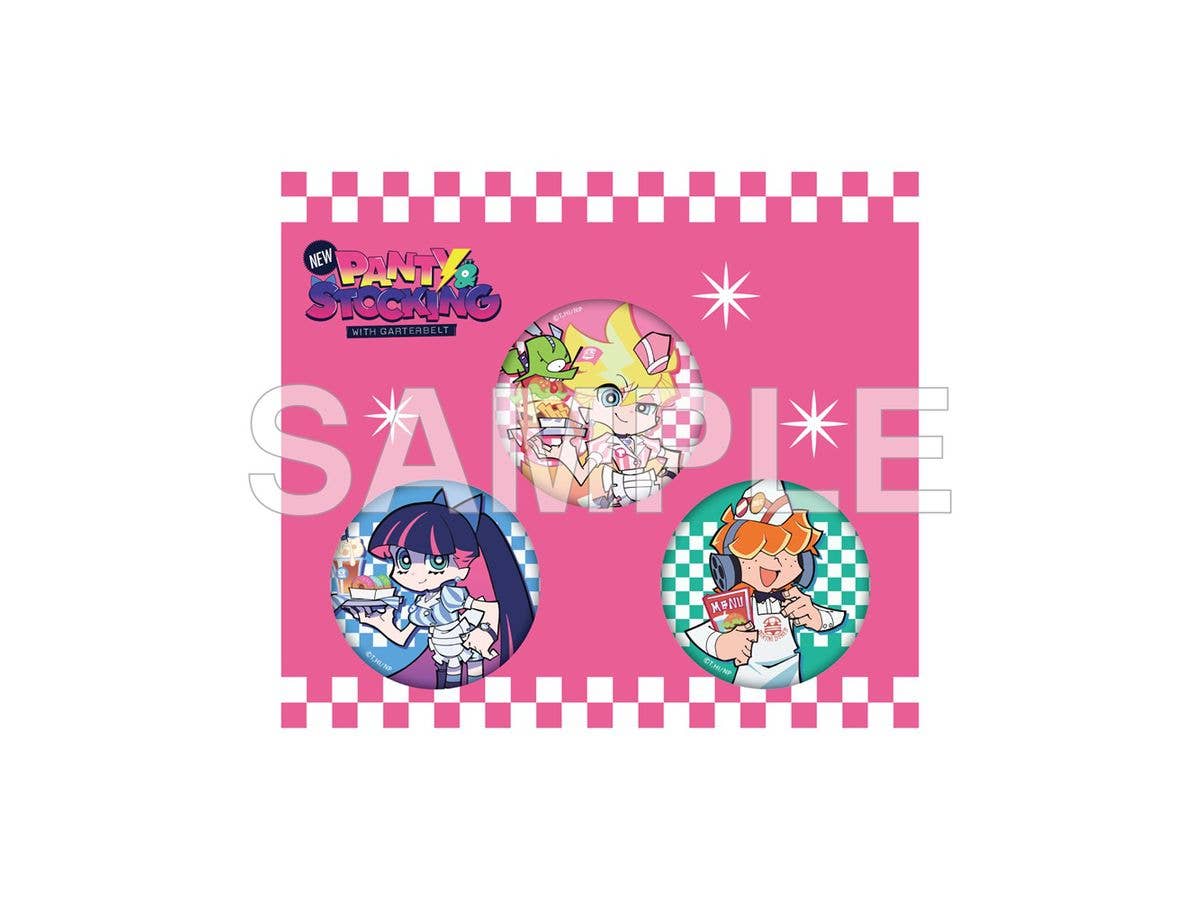 New PANTY & STOCKING with GARTERBELT: きらきら缶バッジセット アメリカンダイナー ver.