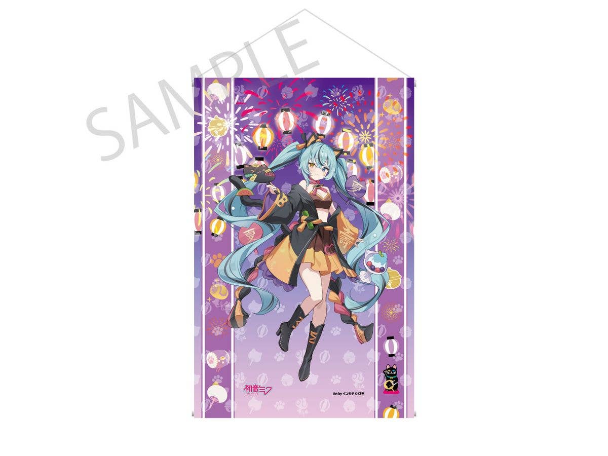 葛飾北斎 x 初音ミク シリアルナンバー入りA3アクリルパネル 冨嶽三十
