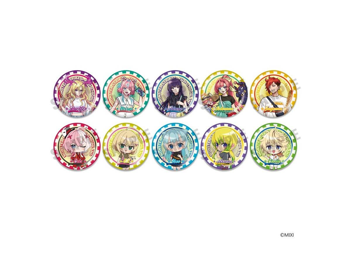 モンスターストライク: きらきら缶バッジコレクション 富士急ハイランドver. 1Box 10pcs