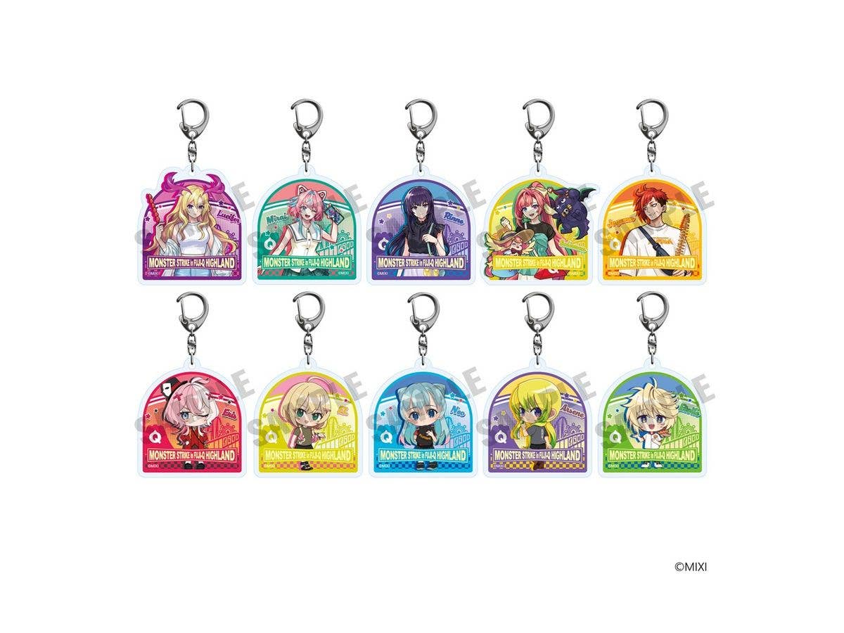 モンスターストライク: アクリルキーホルダーコレクション 富士急ハイランドver. 1Box 10pcs