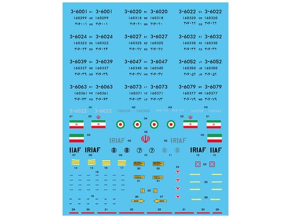 1/72 イラン空軍 F-14 トムキャット用 デカール