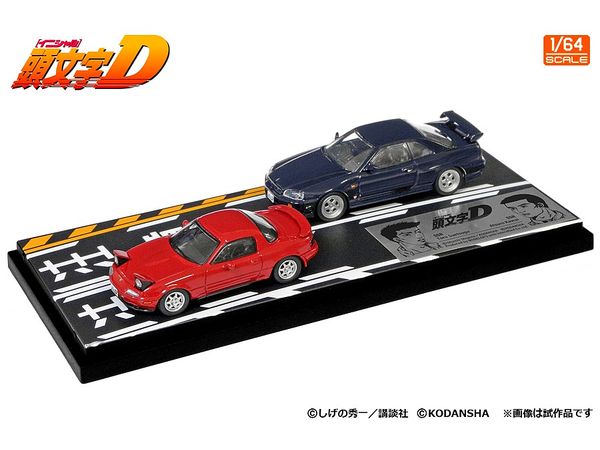 1/64 頭文字D セットVol.11 末次トオルロードスター(NA6CE) & 川井淳郎スカイライン(ER34)