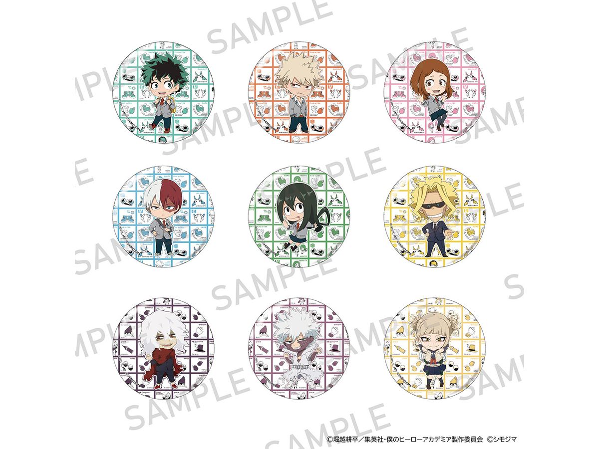 僕のヒーローアカデミア: きらきら缶バッジコレクション シモジマコラボver. 1Box 9pcs