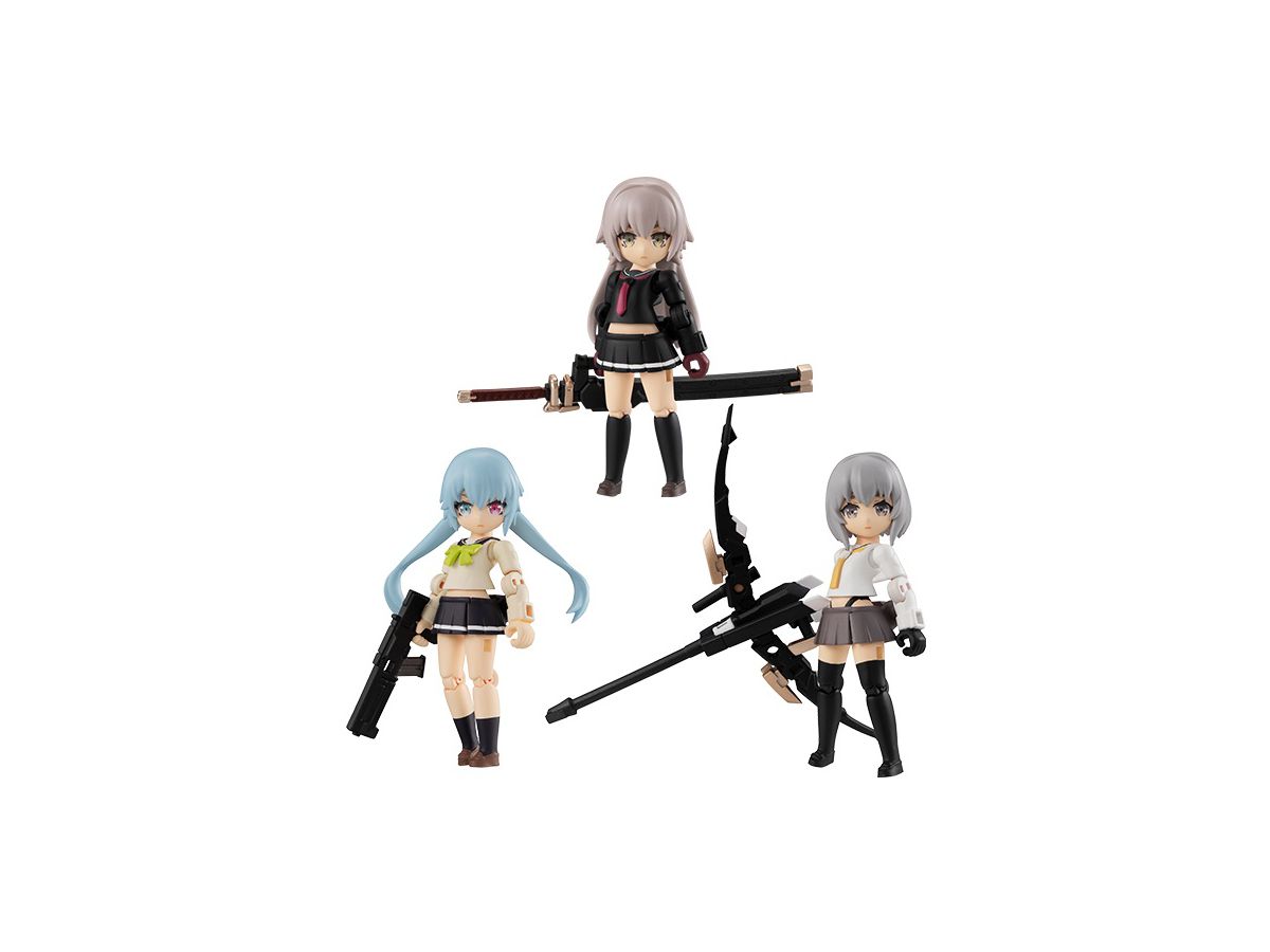 デスクトップアーミー 重兵装型女子高生 第一分隊 1Box 3pcs