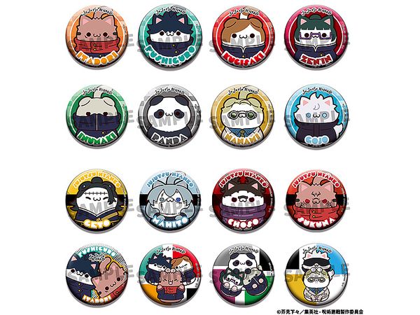MEGA CAT PROJECT 呪術廻戦 呪術ニャンコ 缶バッジコレクション 1Box 16pcs