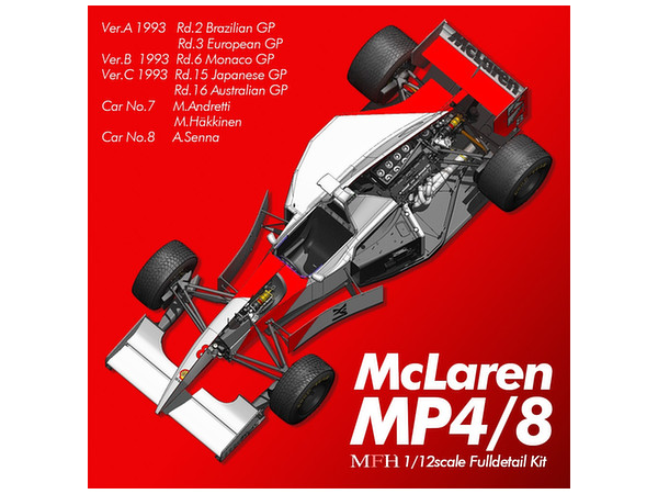 1/12 マクラーレンMP4/8 Ver.C 1993 Rd.15 日本GP /Rd.16 オーストラリアGP