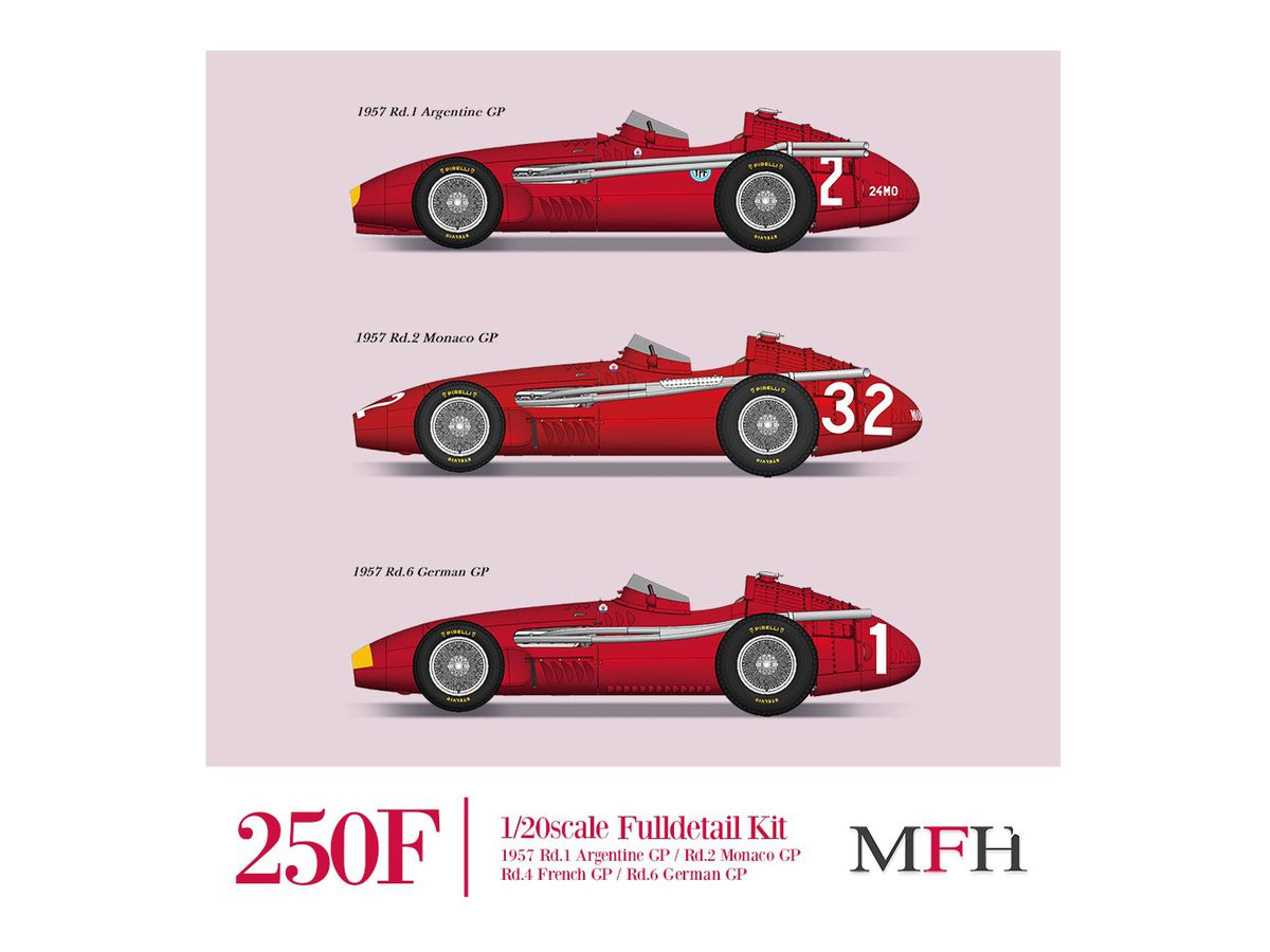 1/20 250F Ver.C 1957 Rd.4 French GP Winner #2 J.M.Fangio Rd.6 German GP Winner #1 J.M.Fangio