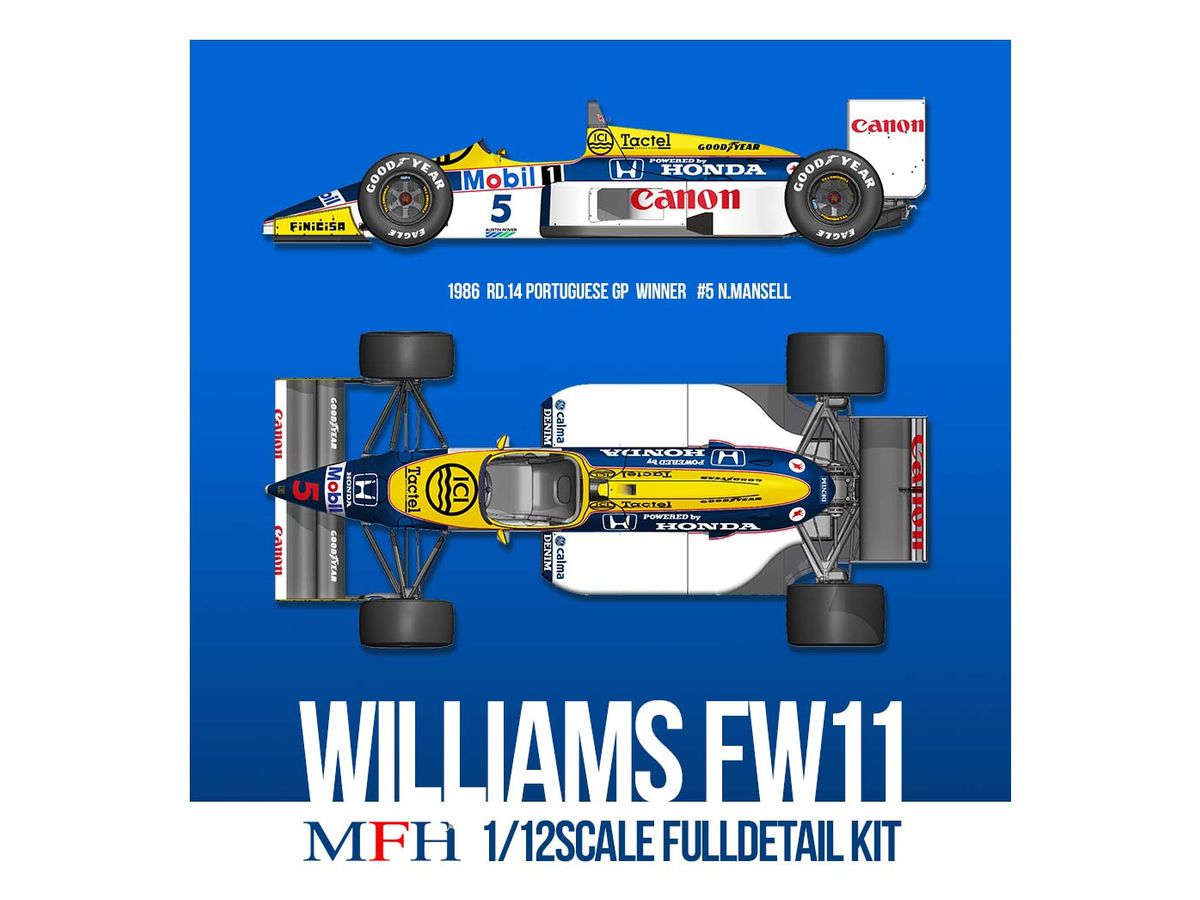 1/12 K742 Williams FW11 Full Detail Kit
