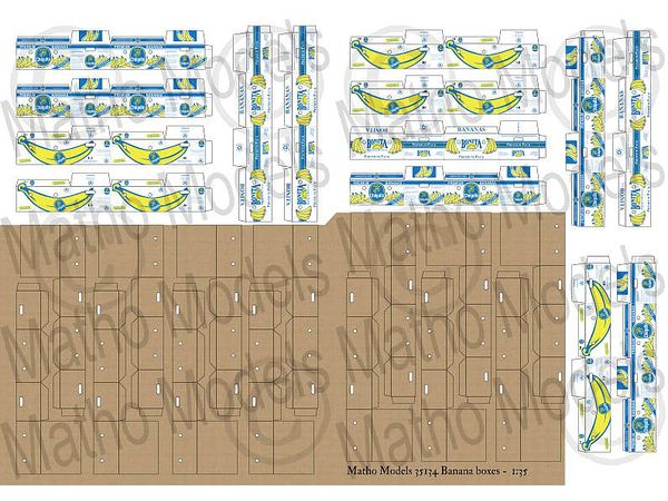 1/35 ジオラマアクセサリー バナナ段ボール箱