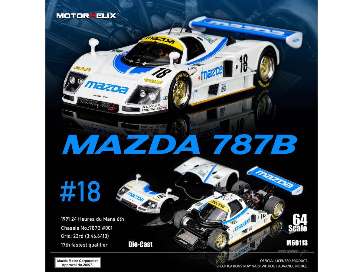 1/64 Mazda 787B #18