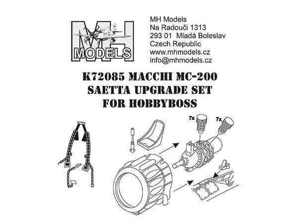 1/72 MC-200 サエッタ アップグレードセット (ホビーボス用)