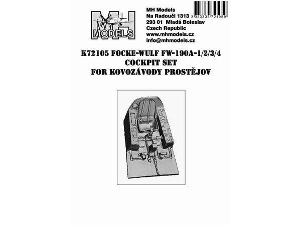 1/72  Fw190A-1/2/3/4 コックピット (KPモデル用)