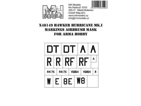 1/48 ハリケーン Mk.I マーキング塗装マスクシール (アルマホビー用)