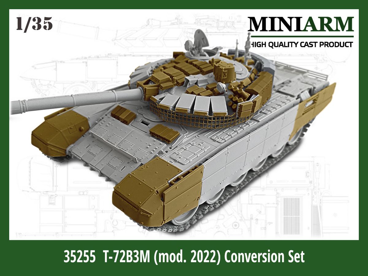 1/35 現用 露/ソ T-72B3M主力戦車(2022年型)コンバージョンセット(モンモデル用)