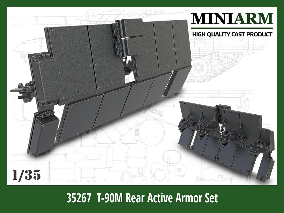 1/35 現用 露/ソ T-90M主力戦車用後部爆発反応装甲セット (タイガーモデル用)