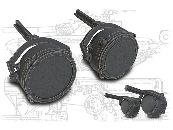 1/35 現用 露/ソ L-2GM赤外線サーチライト T-72主力戦車用(4個入)