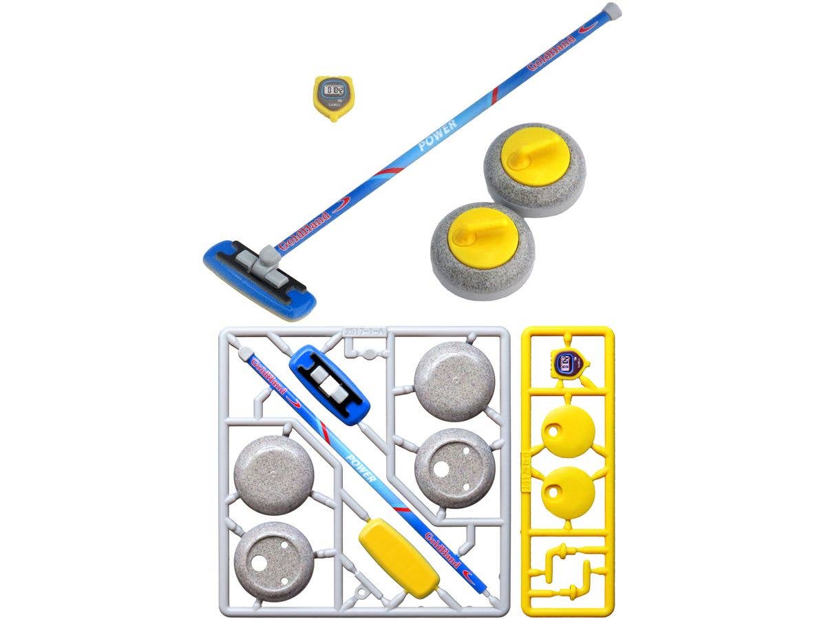 1/12 プリプラ フィギュアのスポーツ カーリング イエロー