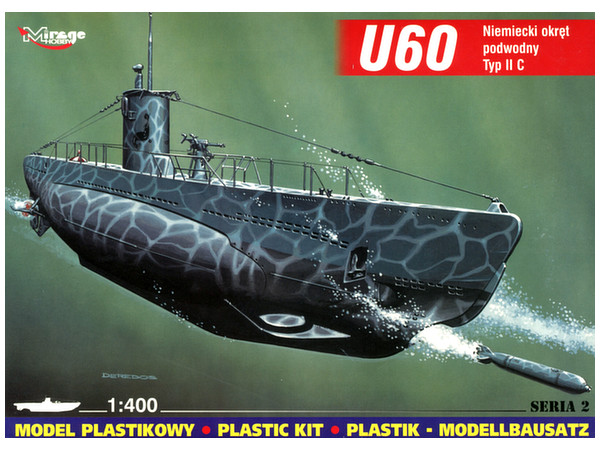 1/400 ドイツU-ボート U-60 (タイプIIC)