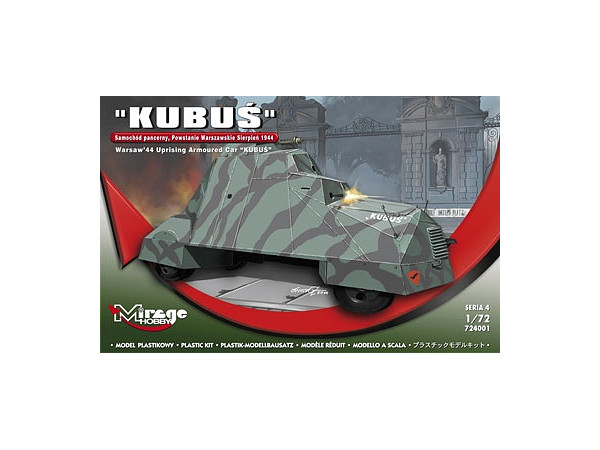 1/72 クブシュ即製装甲車 1944ポーランド蜂起軍 ワルシャワ