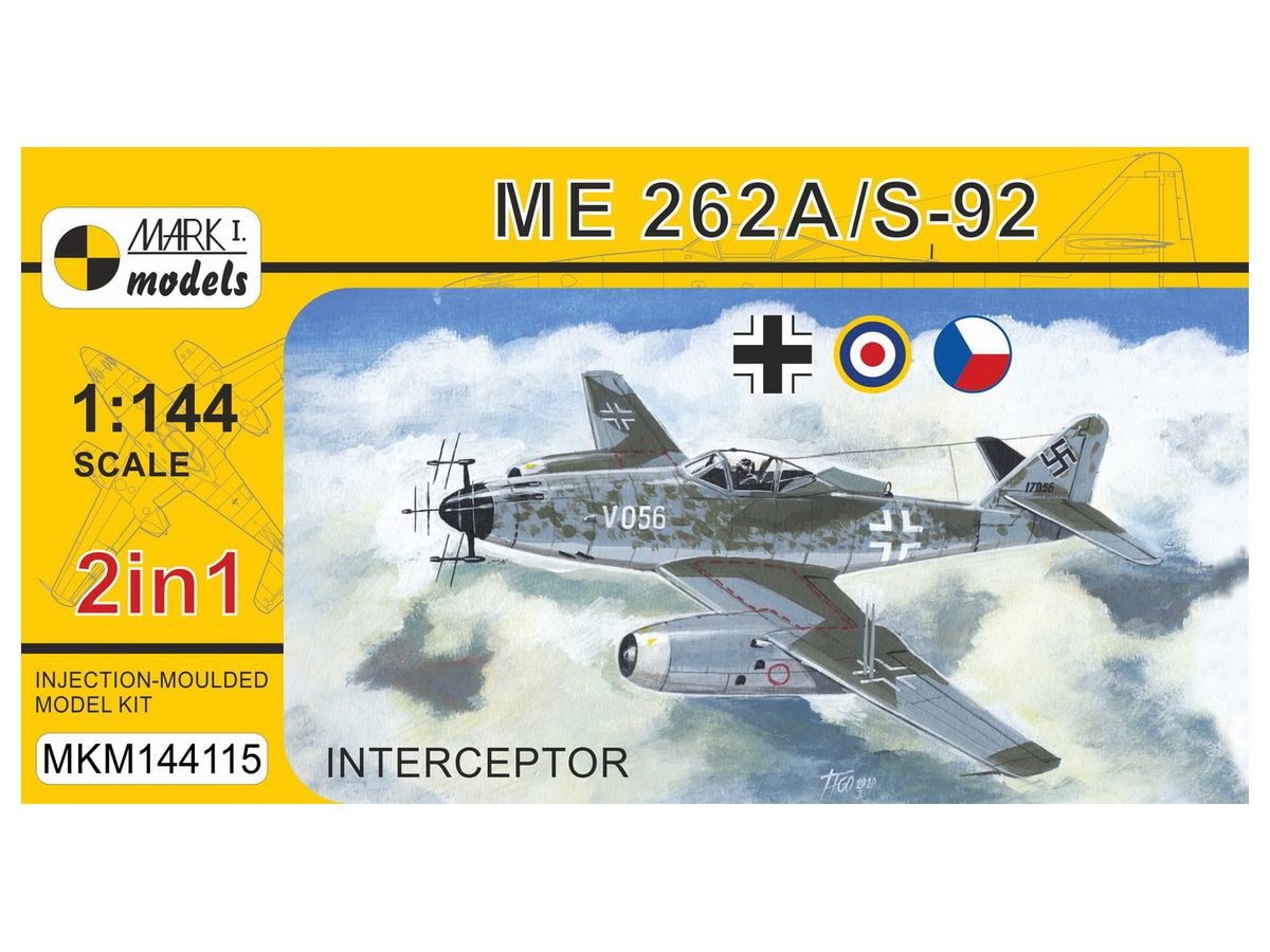 1/144 Me262A/S-92 迎撃機 (2 in 1)