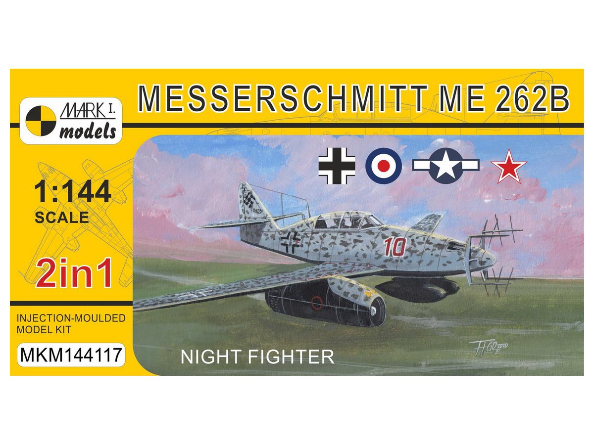 1/144 Me262B 夜間戦闘機 (2 in 1)