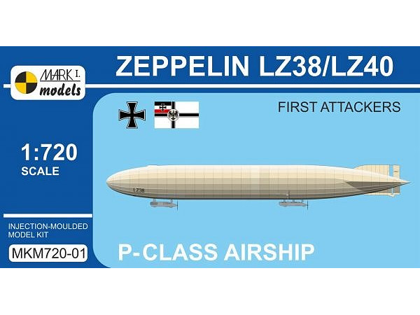 1/720 P級ツェッペリン LZ38/LZ40 ロンドン初空襲機